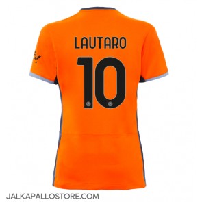 Inter Milan Lautaro Martinez #10 Kolmaspaita Naisten 2023-24 Lyhythihainen